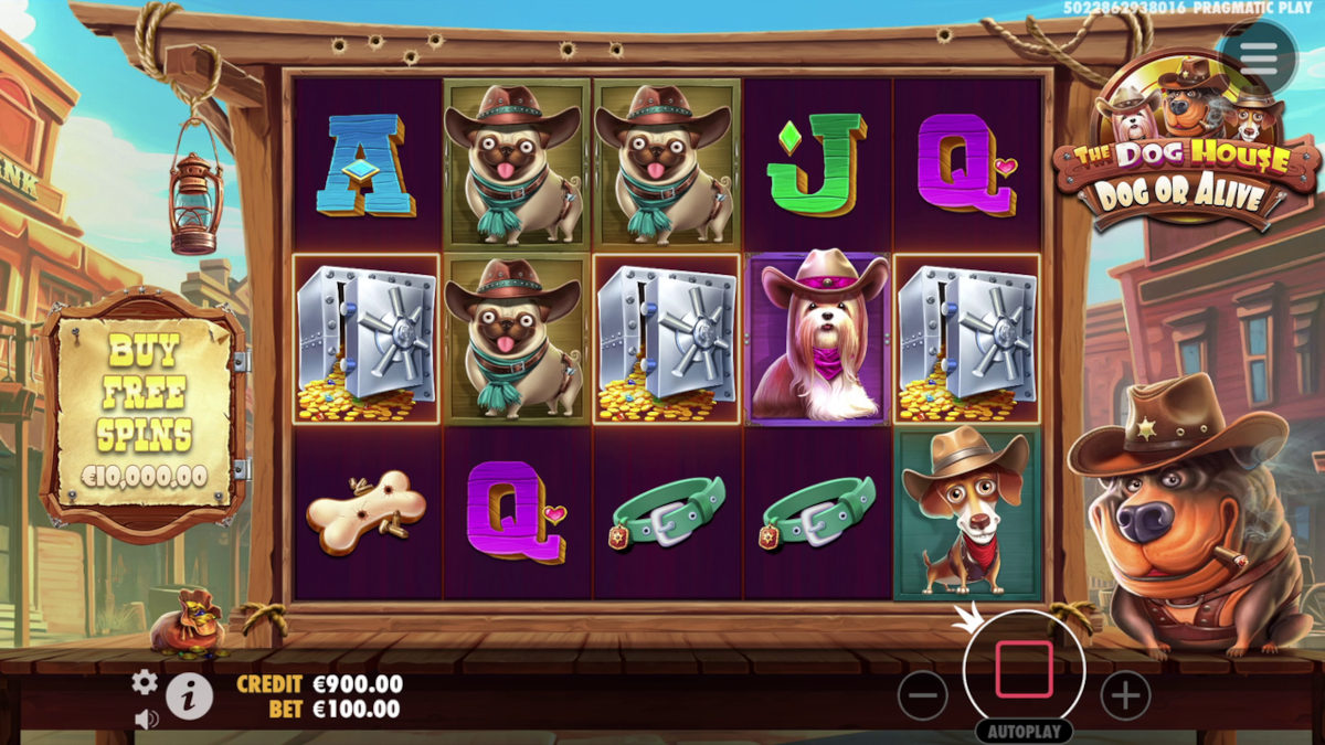 dog house dog or alive slot game, gameplay preview